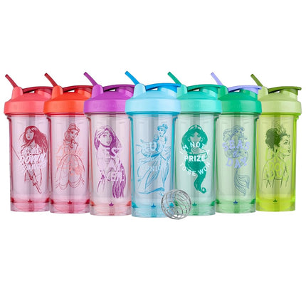BlenderBottle Disney Princess Bouteille Shaker Série Pro, parfaite pour les shakes protéinés et les boissons pré-entraînement, 828 ml, Try To Keep Up, Pocahontas