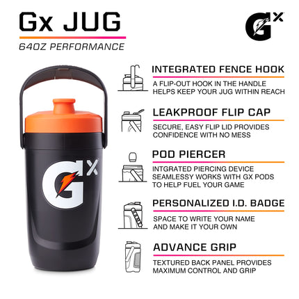 Gatorade Gx Jug 64 ounces White