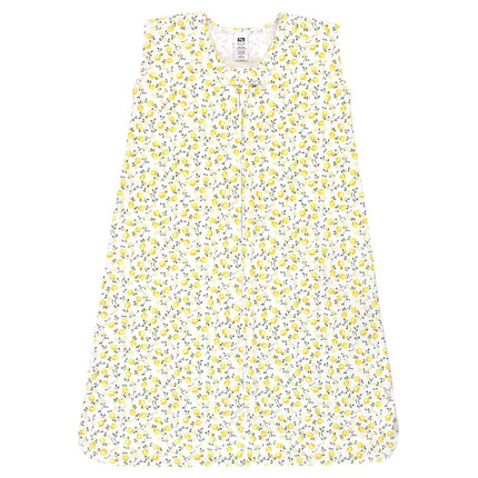 Gigoteuse Hudson Baby unisexe en coton sans manches, sac de couchage, couverture, motif fleur jaune, 12-18 mois
