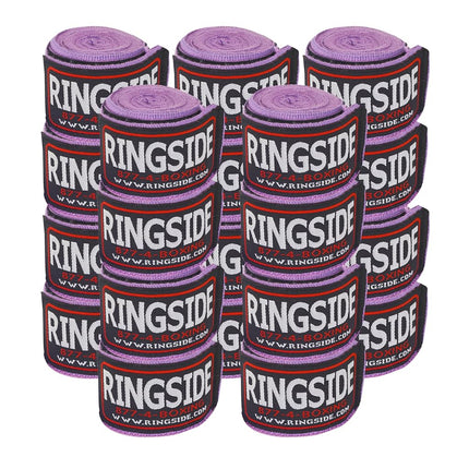 Vendas de boxeo estilo mexicano Ringside (paquete de 10 pares), morado neón