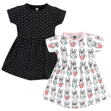 Hudson Baby Baby Girls' Cotton Dresses, Bonjour, 5