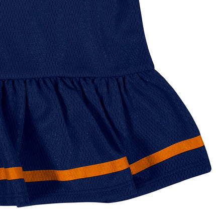 NFL Denver Broncos Girls 2018Dazzle Dress & Panty, Blue, 0-3 Months