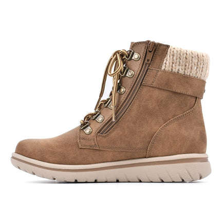 CLIFFS BY WHITE MOUNTAIN Women's Hearty Boot, Tan/Fabric/Sweater, 7.5 UK