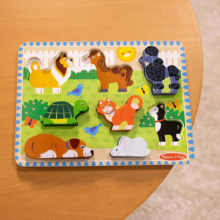 SABLON Melissa and Doug 3724 Stacking Puzzle 3-D 8 Pieces Pets Theme