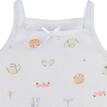 Gerber Baby Girls Multi-pack Sleeveless Onesies Bodysuit, White Floral, 0-3 Months