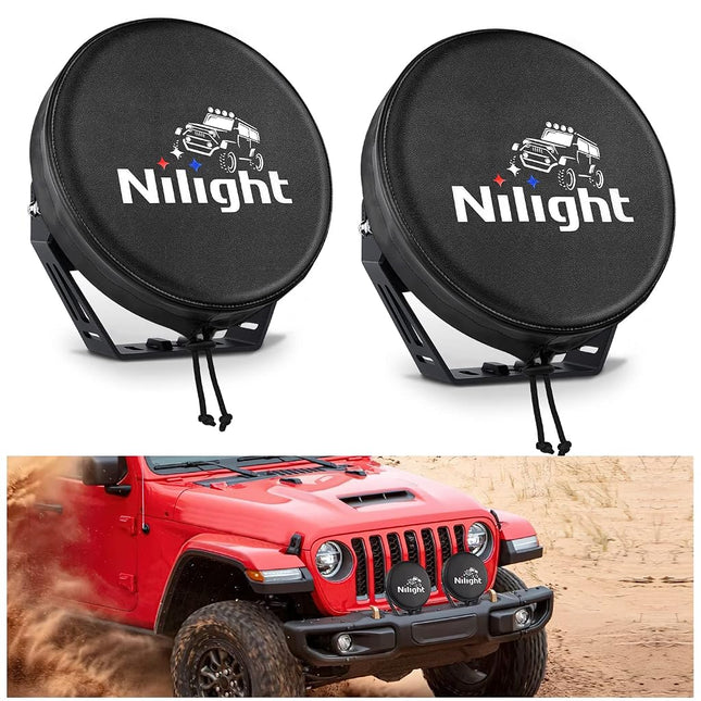 Nilight 7inch Round Offroad Driving Pod Light Cove