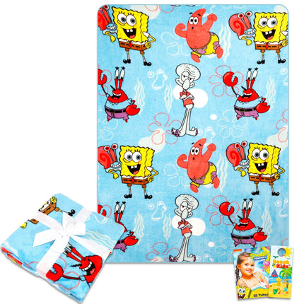 Spongebob Fleece Blanket Set - Bundle with Soft Bl
