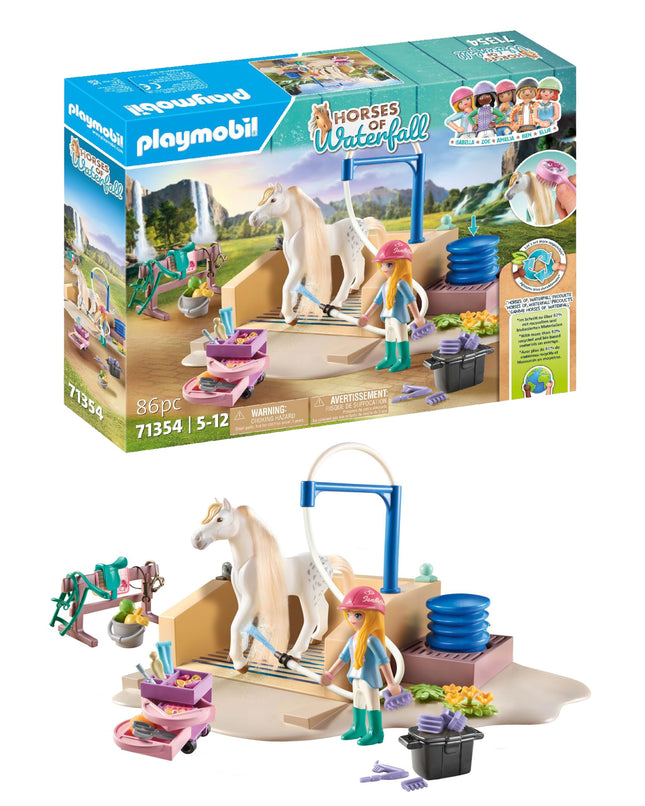 Playmobil 71354 Horses of Waterfall Washing Statio
