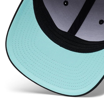 Columbia PFG Logo Mesh Ball Cap, Black/Gulf Stream, XXL