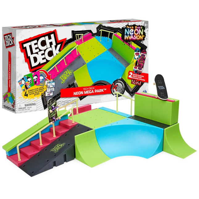 Tech Deck Neon Mega Park X-Connect Creator Skatepa