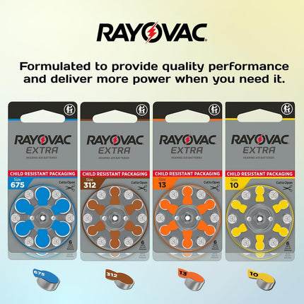 Rayovac Extra Advanced, Size 312 Hearing Aid Battery (Pack 60 Pcs)