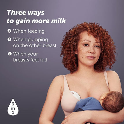 Elvie Curve Manual Wearable Breast Pump | Hands-Free, Kick-Proof, Portable Silicone Pump that Can Be Worn in-Bra for Gentle, Natural Milk Expression | Breast Feeding Essentials White