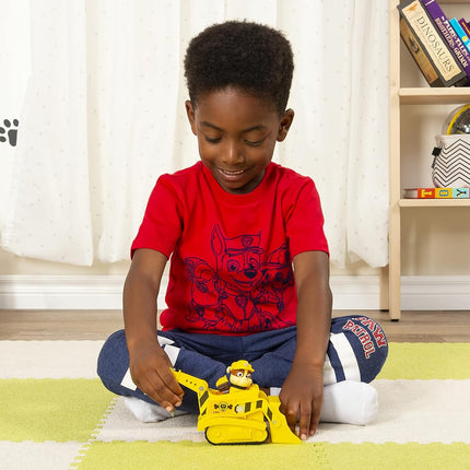 PAW Patrol, Rubble’s Bulldozer, Toy Vehicle with Collectible Action Figure, Sustainably Minded Kids’ Toys for Boys & Girls Aged 3 and Up