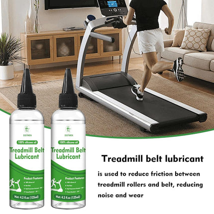 EIGTWEN 2 x 125ml Treadmill Lubricant for Belt, 100% Silicone Treadmill Oil, High Temperature Resistant Stable Treadmill Belt Lubricant, Treadmill Lube Suitable for Most Types of Treadmills