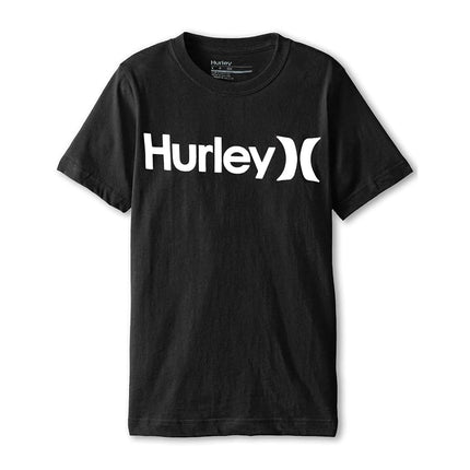 T-shirt Hurley One and Only Logo pour grands garçons, Noir, L