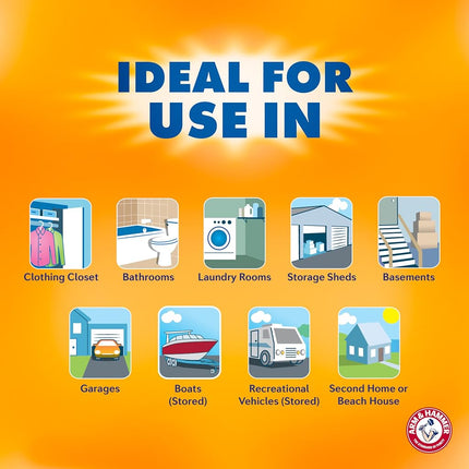 Arm & Hammer Clean Burst Moisture Absorber and Odor Eliminator 14 oz. Refills - 3 Pack White