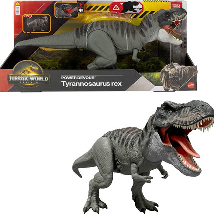 Mattel Jurassic World Rebirth Power Devour Tyrannosaurus Rex Figure