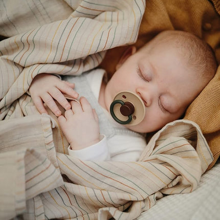 mushie Muslin Baby Swaddle Blanket | Newborn 0-3 Months Swaddle | 100% Organic Cotton | Infant Sleep Sack | Pre-Washed | Receiving Blanket | Made in Denmark | Sparrow