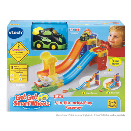VTech Go! Go! Smart Wheels 3 in 1 Launch & Play Raceway (English Version)