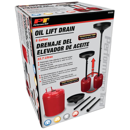 Drenaje elevador de aceite de 5 galones Performance Tool W54282
