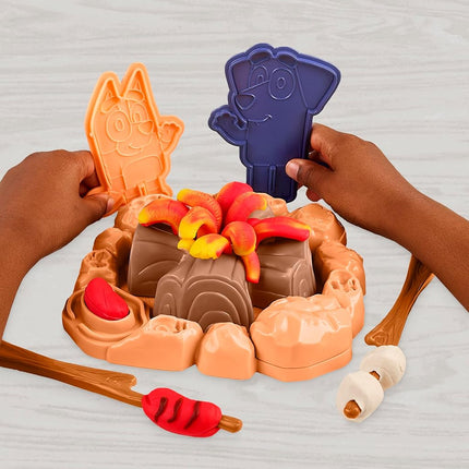 Play-Doh Bluey Goes Camping Playset with Campfire Themed Tools
