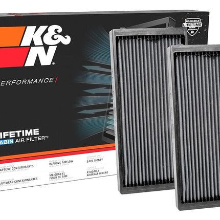 Filtre d'habitacle K&N LIFETIME : Premium, lavable, air pur pour votre habitacle : Compatible avec BMW 2000-2018 : X5, X6, Z3, VF3019