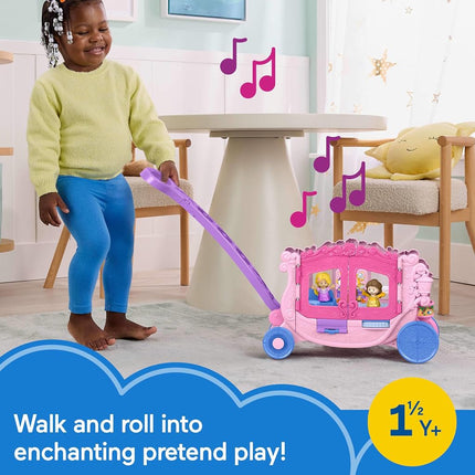 Fisher-Price Little People Disney Princess Pull-Along Musical Carriage