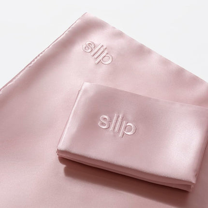Slip Silk Queen Pillowcase, Pink | 100% Pure 22 Momme Mulberry Silk