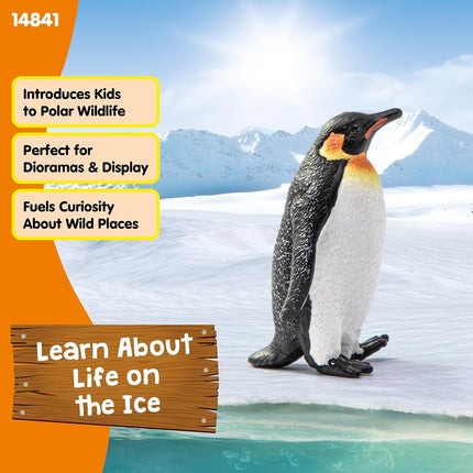 Schleich Wild Life - Emperor Penguin Toy Figurine - Kids Ages 3+ | 14841