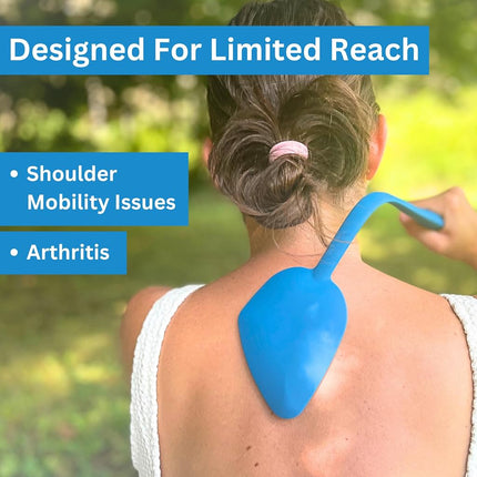 Bendable Lotion Applicator for Back & Body (Microfiber Mitt Included) - Sunscreen, Self Tanner, Medication, Body Lotion Applicator for Back (Mint Green)