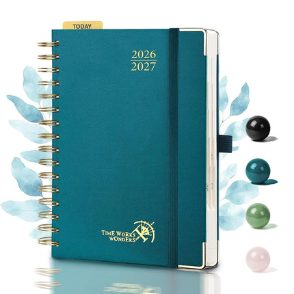 POPRUN Academic Diary 2026-2027 A5 Day to Page Spi