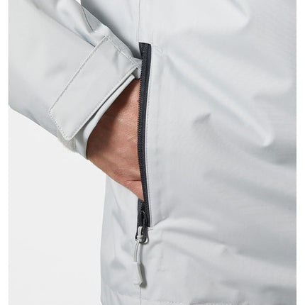 Helly Hansen Men's Crew Hooded Midlayer Jacket, Grey Fog 2.0, 4XL