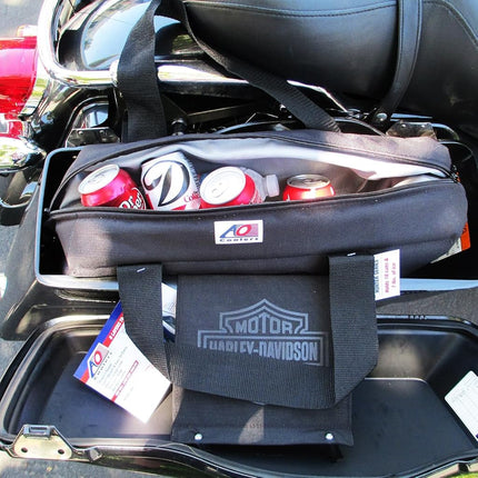 AO Coolers AO18MOTO Motorcycle Saddle Bags Soft Cooler Saddlebag Insert (15-Can Capacity), Black