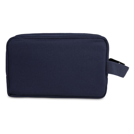 PackIt Freezable Dual Compartment Snack Box, Midnight Navy, Insulated and Freezable with ECOFREEZE Technology, Buckle Handle, Zip Closure, Reusable, Collapsible, Designed for Perishables and Dry Snack