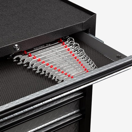 Organizador de llaves TEKTON de 19 herramientas (rojo) | Hecho en EE. UU. | ORG29219