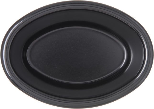 Carlisle FoodService Products Plastic Ramekins, Sauce Bowl, Oval Bowl for Catering, Kitchen, Restaurant, 2 Ounces, Black, (Pack of 48)