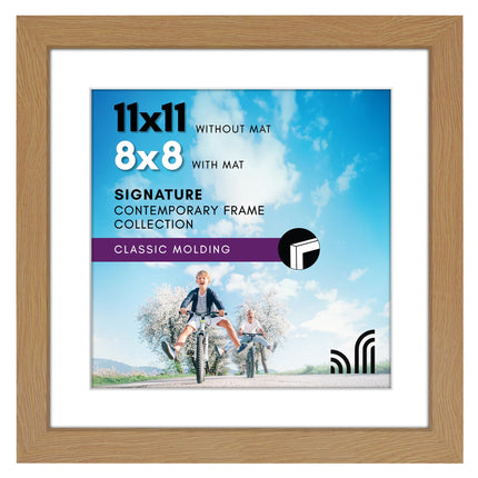 Americanflat 11x11 Picture Frame in Oak - Displays
