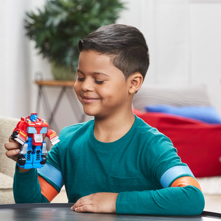 TRANSFORMERS Playskool Heroes Rescue Bots Academy Classic Heroes Team Optimus Prime, figurine convertible de 11,5 cm, jouet pour enfants à partir de 3 ans