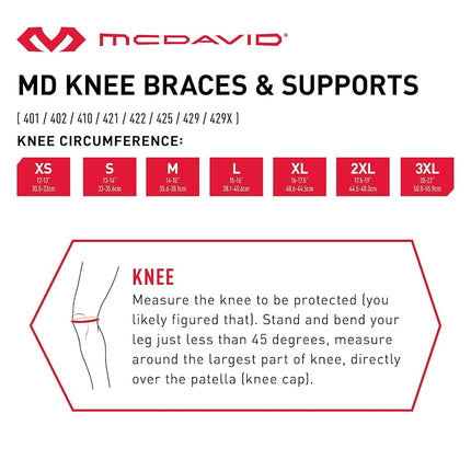 Mc David Knee Support Brace with Polycentric Hinges - Black - Maximum Protection: High-level support; improving medial and lateral stability, helping reduce injury and assist recovery. Designed for Playing Sport.