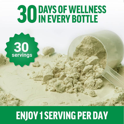 Force Factor Smarter Greens Daily Wellness Powder to Support Energy, Immunity & Digestion, Greens Powder, Superfood Powder with Vitamins, Minerals, and Probiotics, Naturally Unflavored, 30 Servings