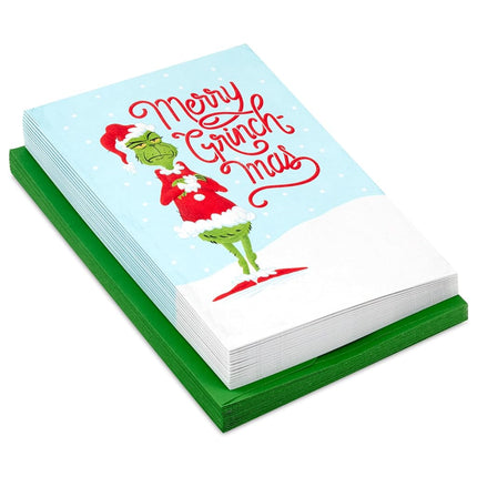 Hallmark Dr. Seuss Boxed Christmas Cards, Merry Grinchmas (16 Cards and 16 Envelopes)