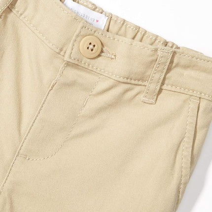 The Children's Place Girls' Toddler Uniform Chino Shorts, Sandy, 5T