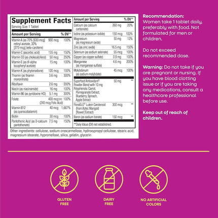 Nature’s Way Alive! Women’s 50+ Complete Multivitamin, High Potency B-Vitamins, 50 Tablets
