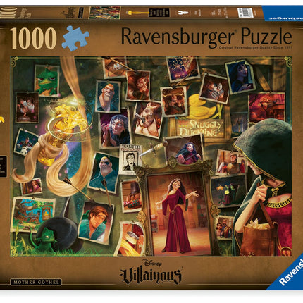 Ravensburger Disney Villainous: Mother Gothel and Figurine 1000 Piece Jigsaw Puzzle for Adults - 12001127 - Handcrafted Tooling, Made in Germany, Every Piece Fits Together Perfectly