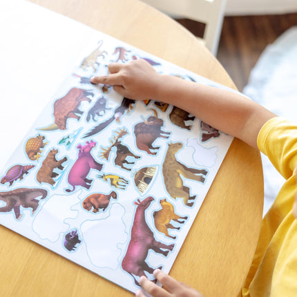 Melissa & Doug Carnet d'autocollants réutilisables Préhistoire