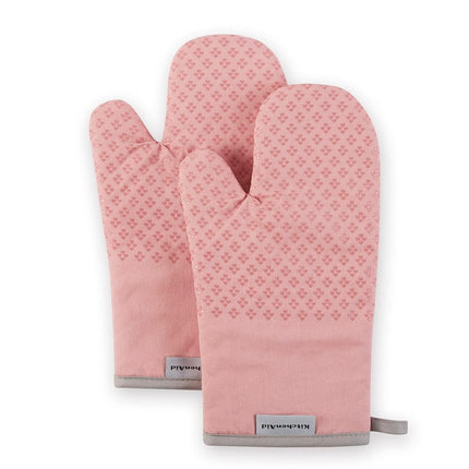 KitchenAid Asteroid Oven Mitt Set, Dried Rose 7"x1