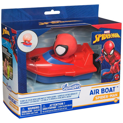 Swimways Marvel Spidey Air Boat, Pool Accessories & Pool Toys for Kids, Spiderman Party Supplies & Bath Toys for Kids Ages 4+