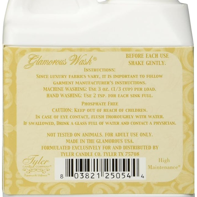 Tyler Glamorous Wash High Maintenance 4oz Fine Laundry Detergent by Tyler Company