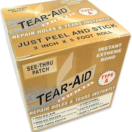Tear-Aid Fabric Repair Kit, 3 in x 5 ft Roll, Type