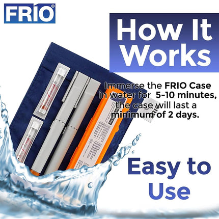 Frio Insulin Cooling Case Large Wallet, Blue